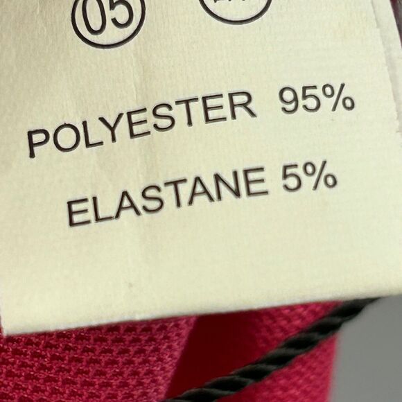 Micas Dress Women Large Rasberry Pink Sleeveless Asymmetric Chiffon Ruffled - Picture 10 of 12